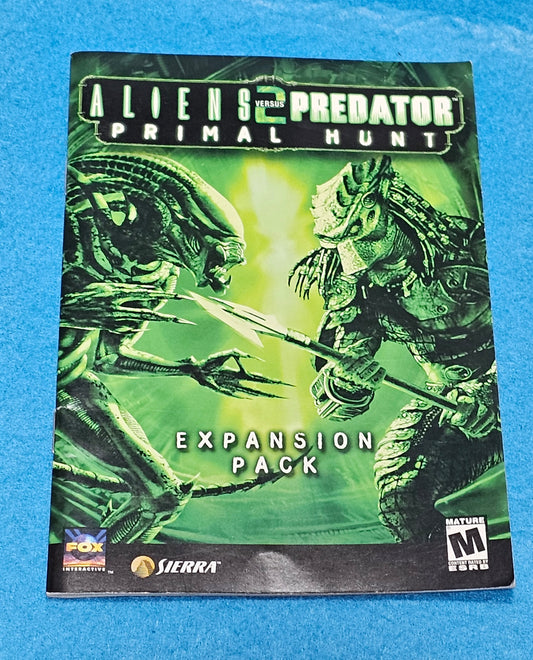 062: Aliens Versus Predator 2 Exoansion Pack Manual