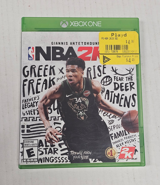 021: NBA 2K19 - XBox One