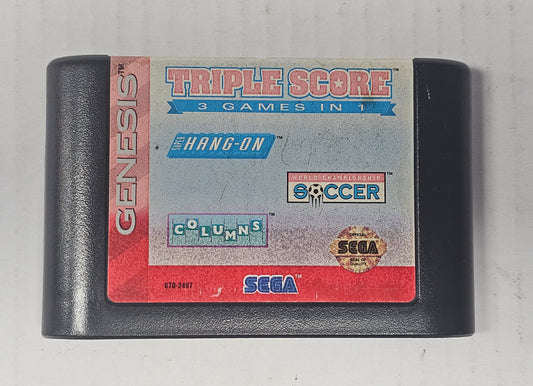 046: Triple Score: 3 Games in 1 -Sega Genesis