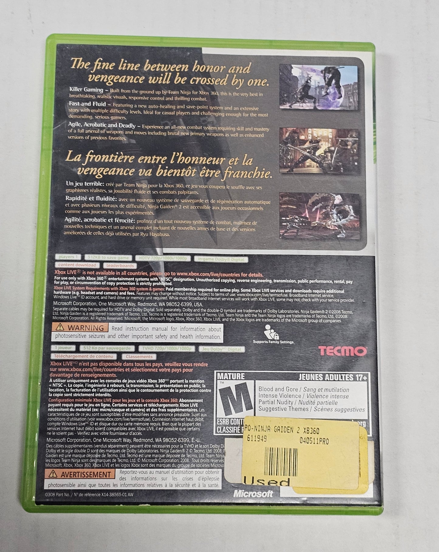 089: Ninja Gaiden 2 - XBox 360