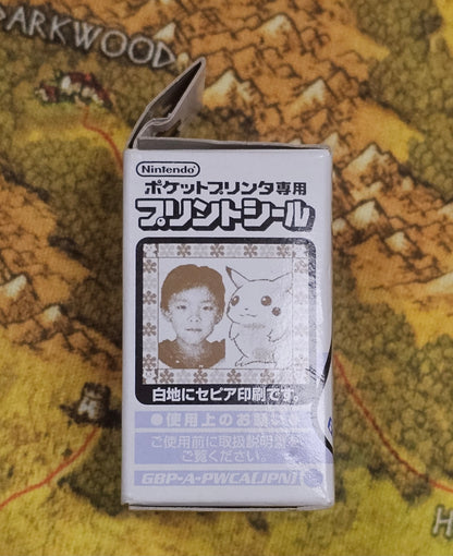 012: Nintendo Game Boy Pocket Printer Print Seal Paper