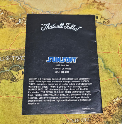 142: Bugs Bunny Rabbit Rampage Manual - SNES