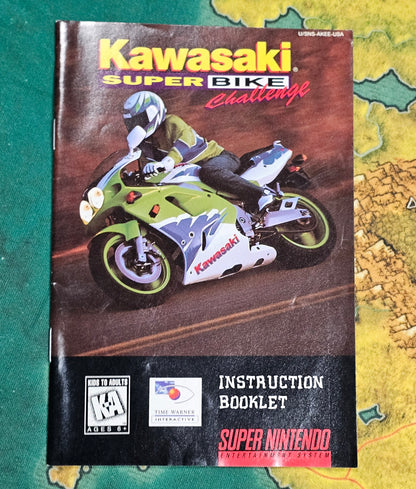 113: Kawasaki Superbike Challenge Manual - SNES