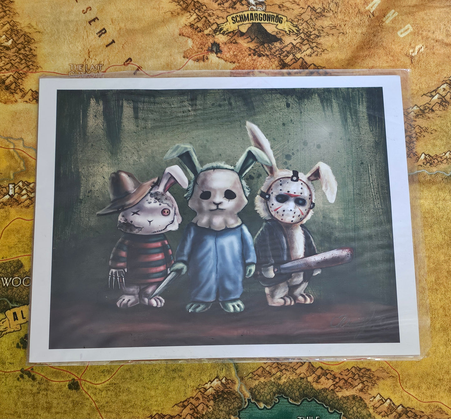 154: Horror Bunny Art Print