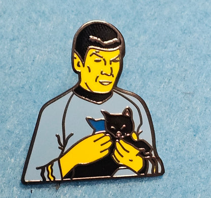 007: Spock and Cat Pin