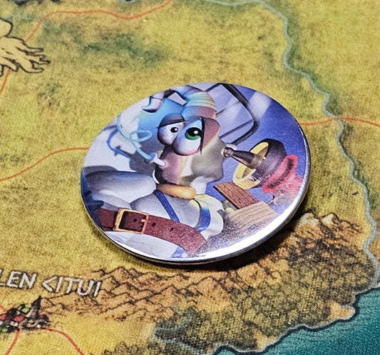 121: Earthworm Jim 2.5" Button