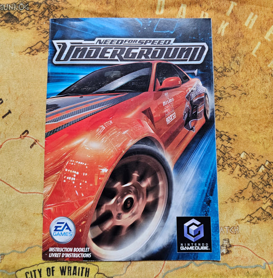 188: MANUAL Need For Speed: Underground - GameCube