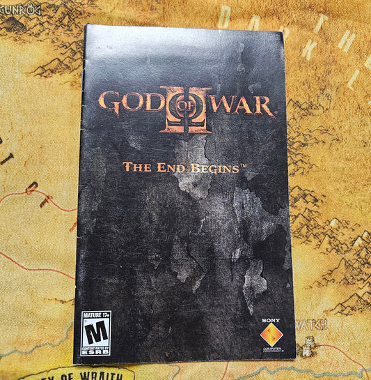192: MANUAL God of War II: The End Begins - PS2