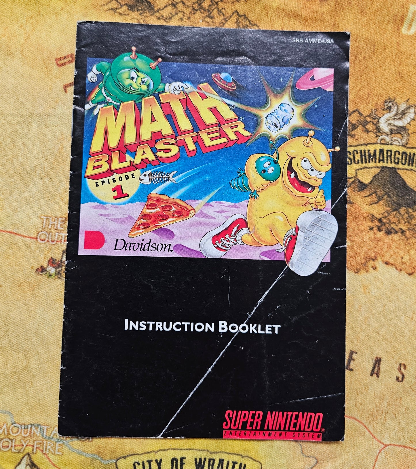 199: MANUAL Math Blaster - SNES