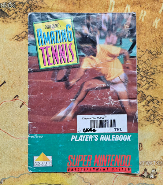 200: MANUAL David Crane's Amazing Tennis - SNES
