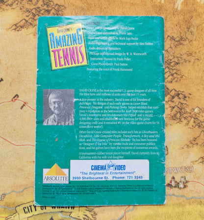 200: MANUAL David Crane's Amazing Tennis - SNES