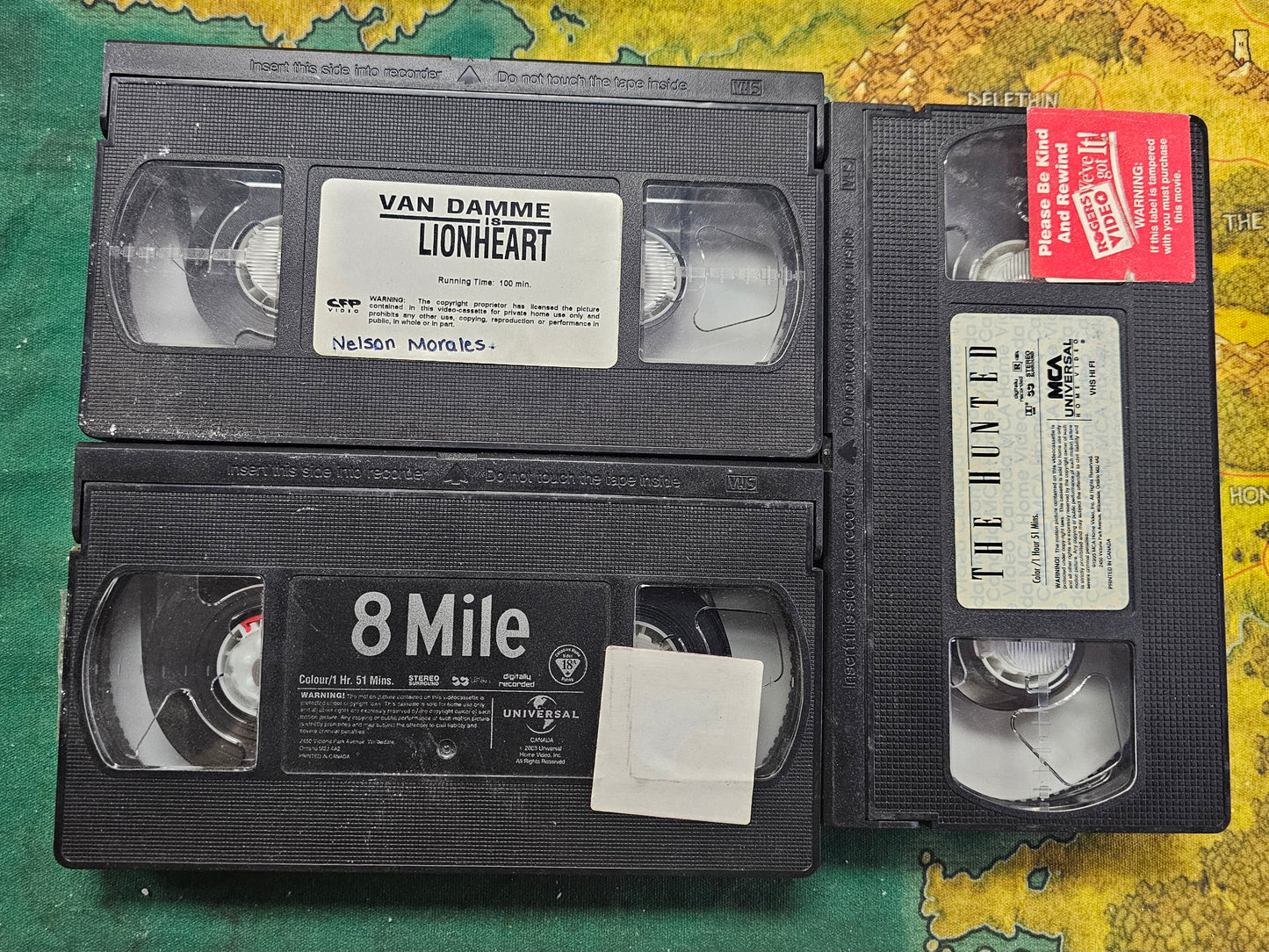 158: Lionheart, 8 Mile, The Hunted (VHS)
