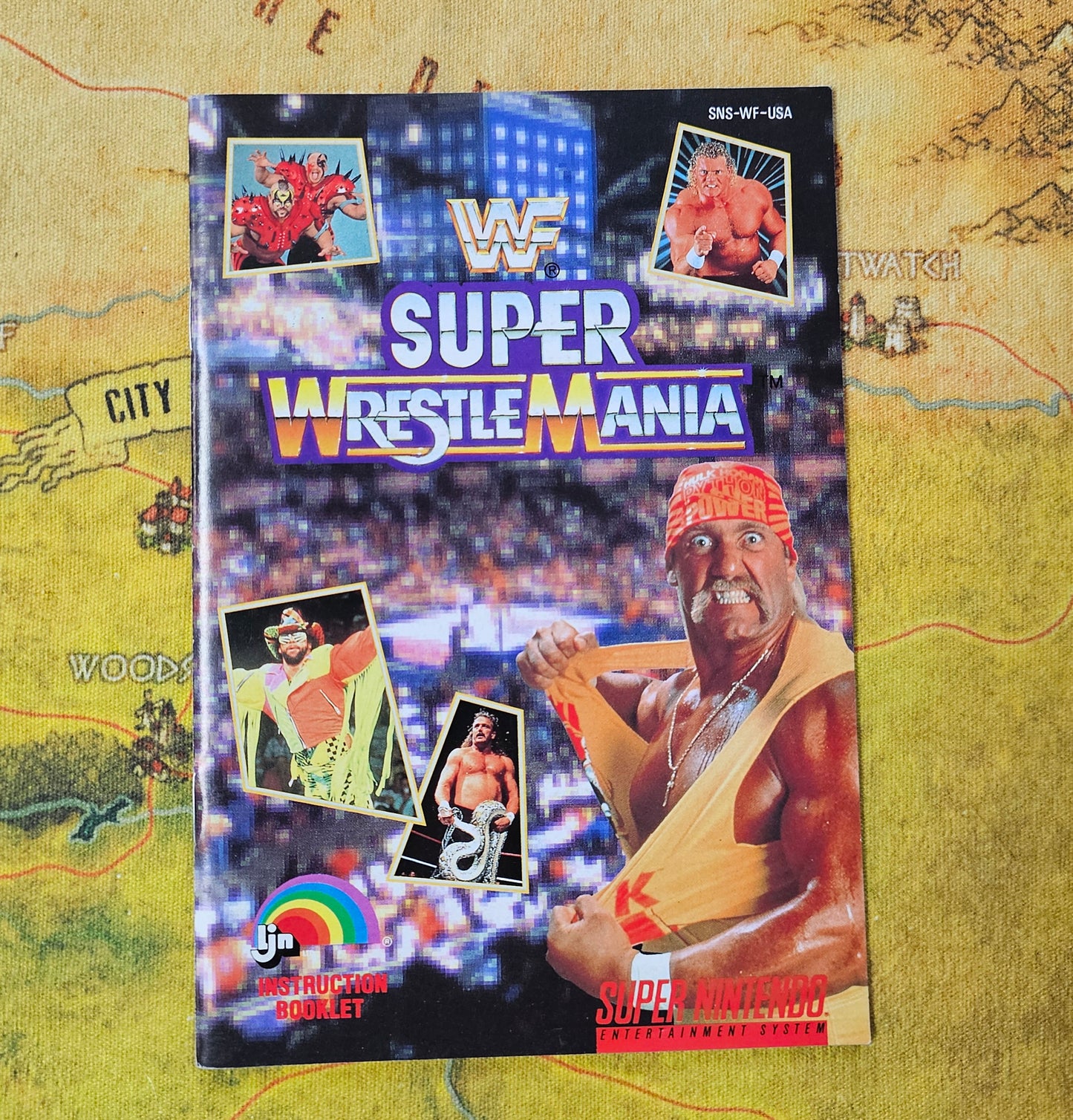208: MANUAL WWF Super Wrestle Mania - SNES