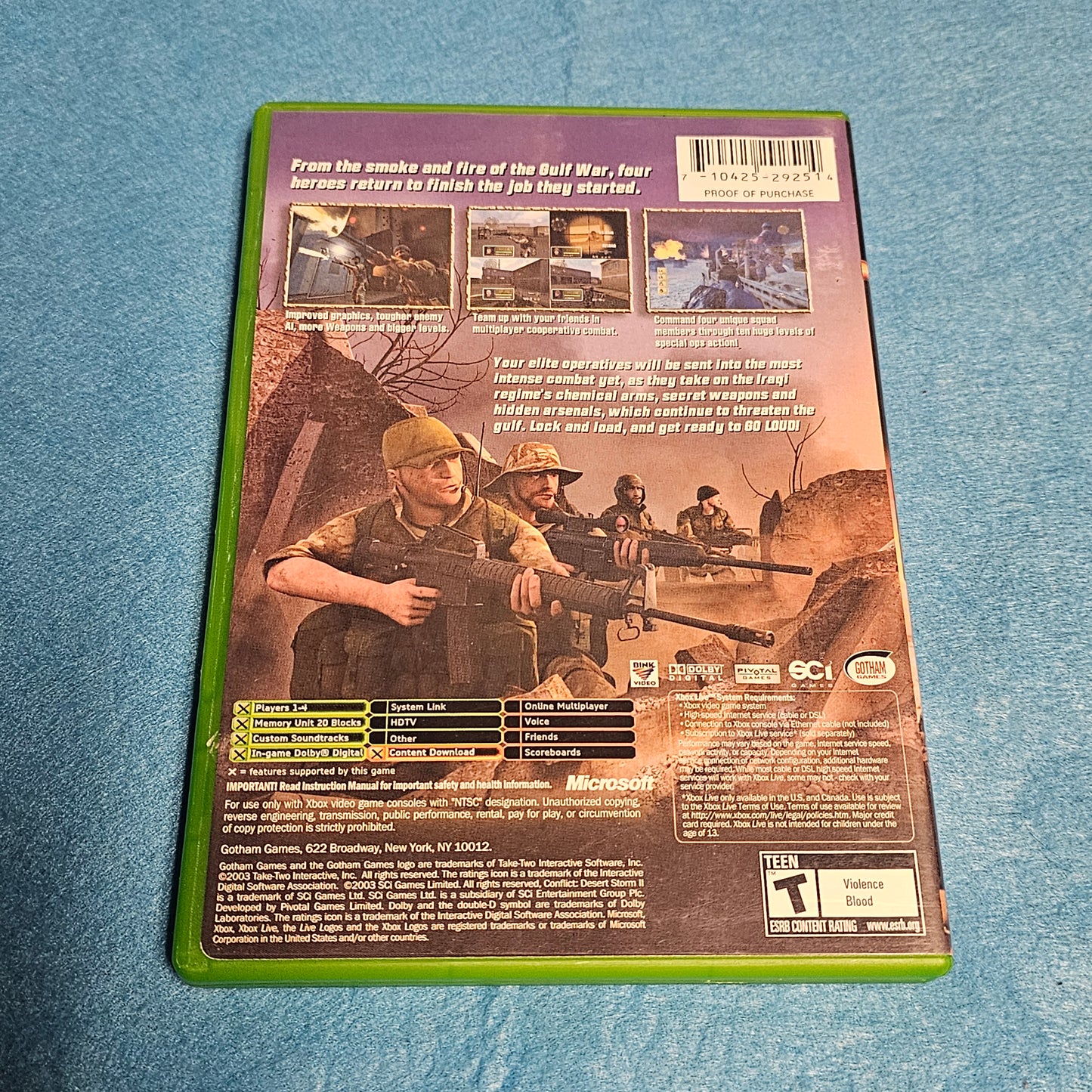 002: Conflict: Desert Storm II – Back to Baghdad - XBox