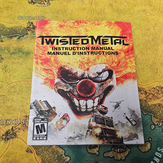 160: MANUAL for Twisted Metal - PS3
