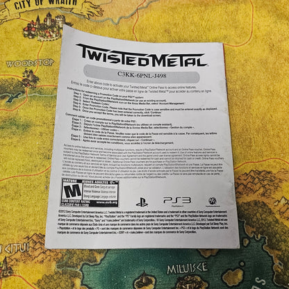 160: MANUAL for Twisted Metal - PS3