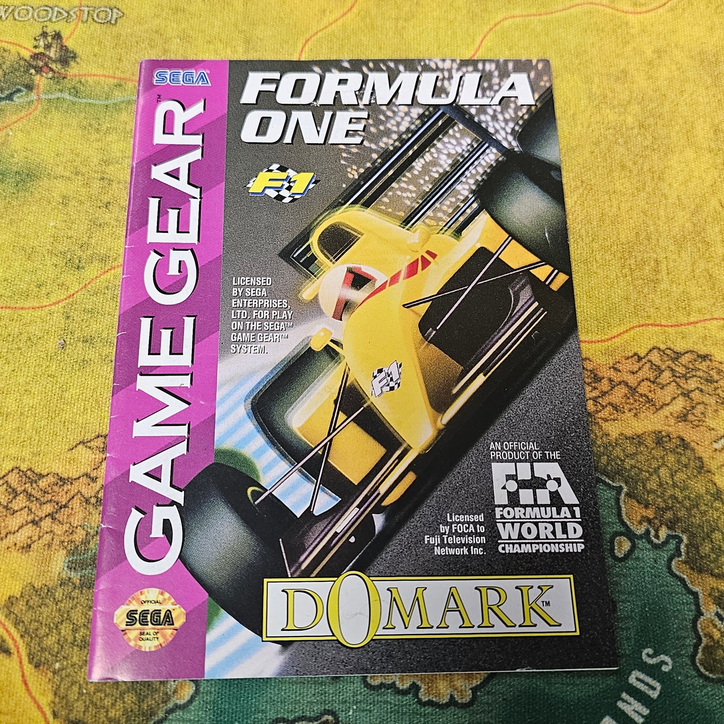 164: MANUAL for Formula One - Game Gear
