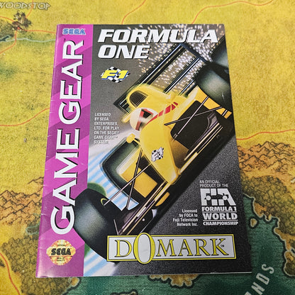 164: MANUAL for Formula One - Game Gear