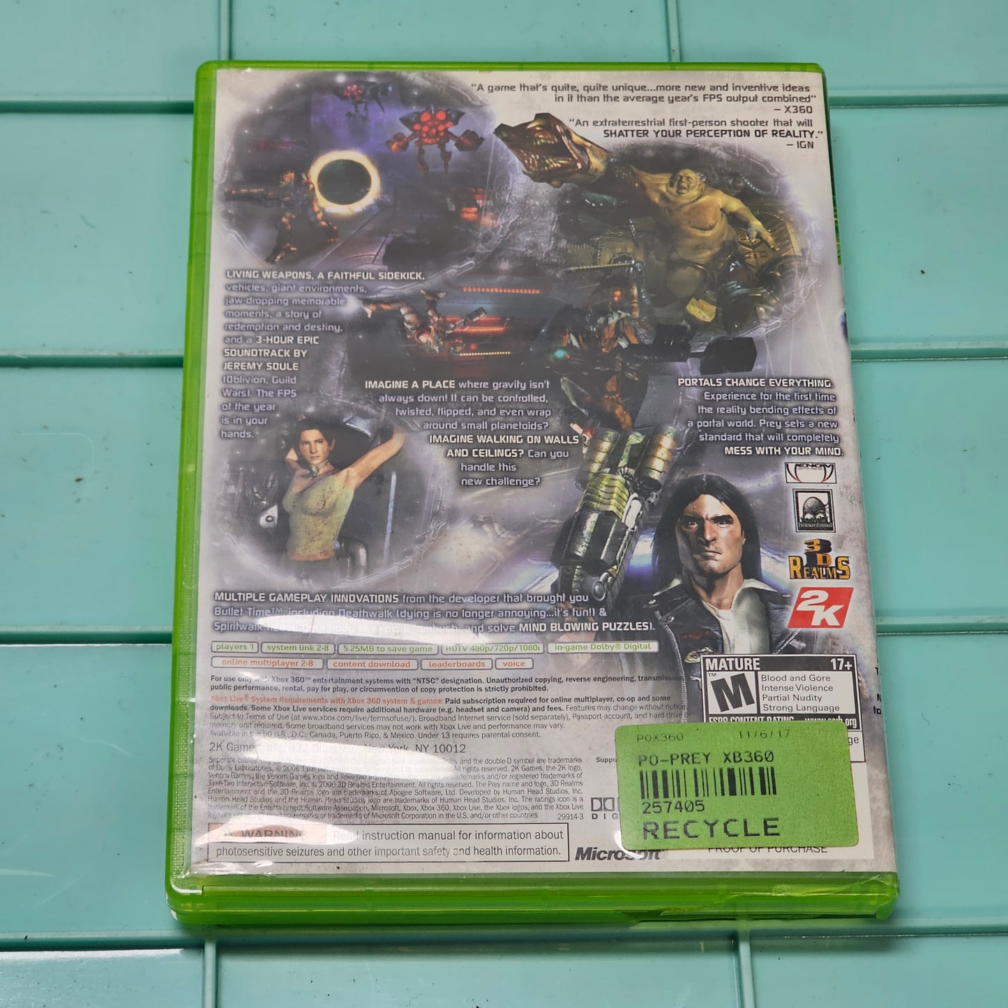 001: Prey - XBox 360