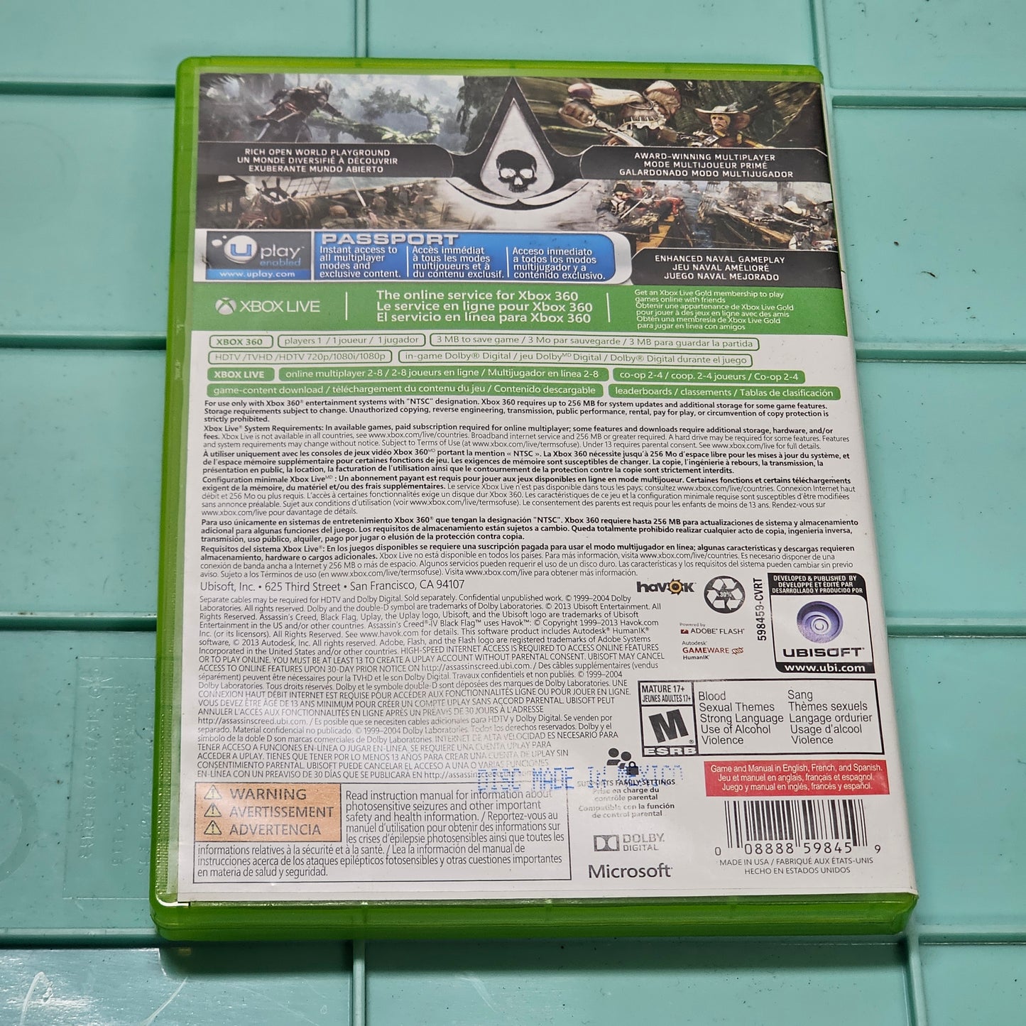 011: Assassin's Creed IV: Black Flag - XBox 360