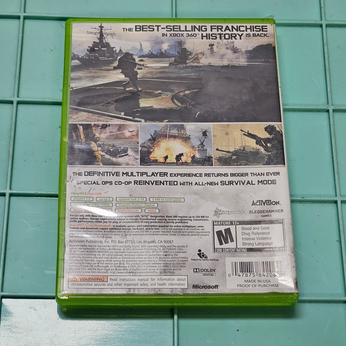 014: Call of Duty: MW3 - XBox 360