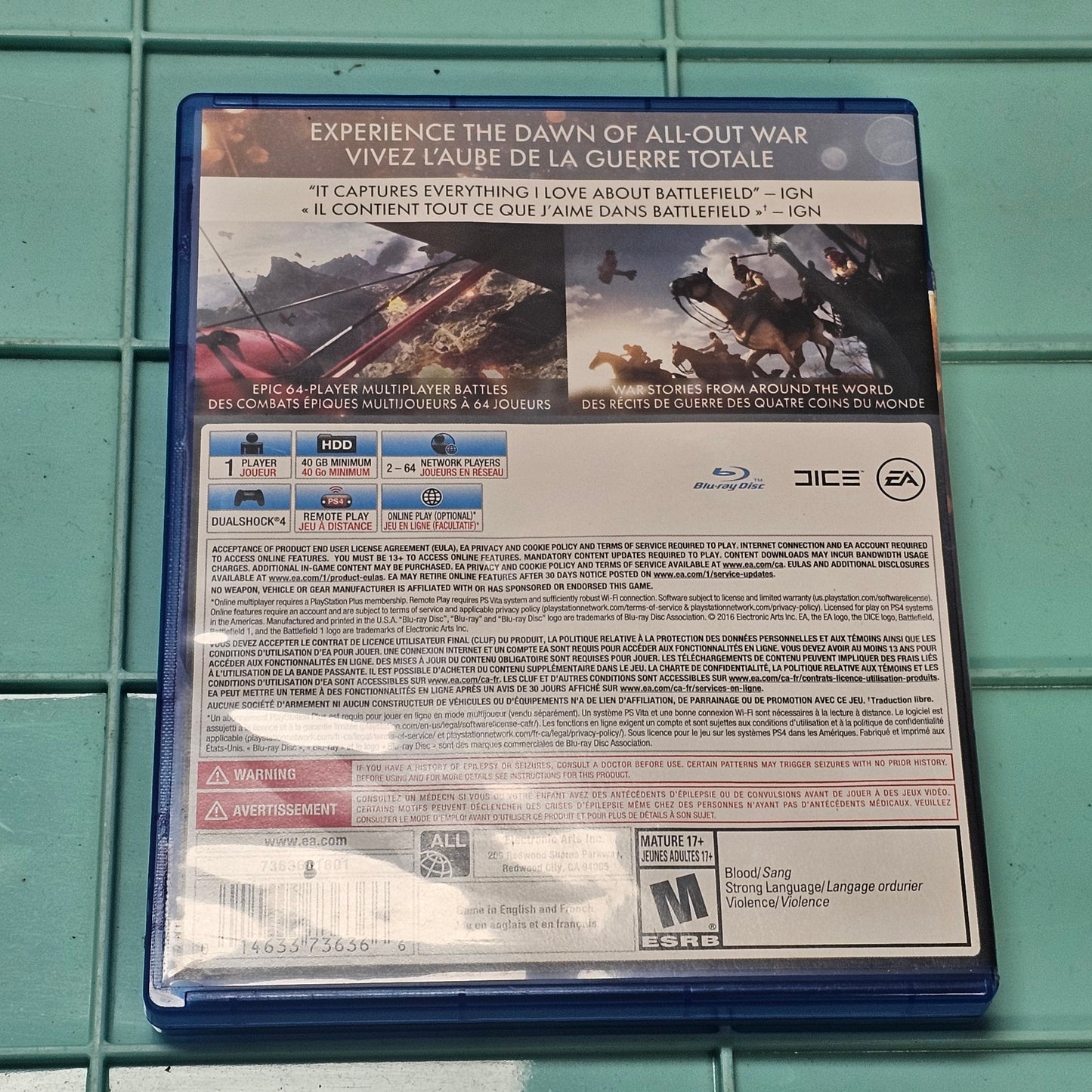 068: Battlefield 1 - PS4