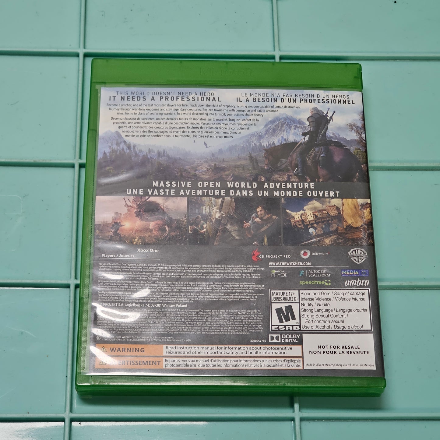 058: The Witcher 3: Wild Hunt - XBox One