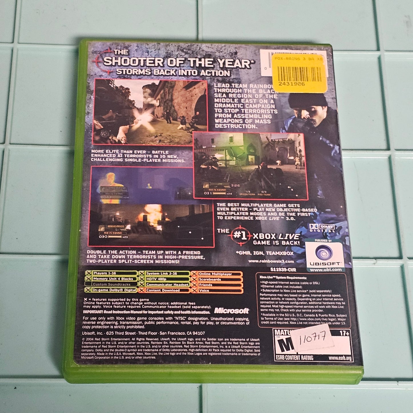 081: Tom Clancy's Rainbow Six 3: Black Arrow - XBox