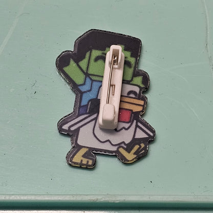 129: Acrylic Minecraft Pin
