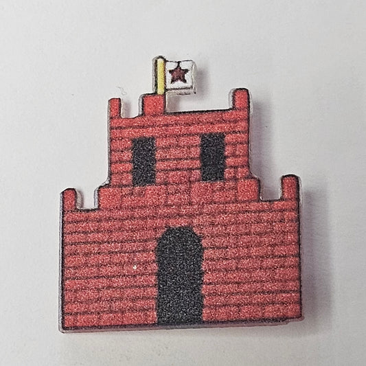 178: Castle Acrylic Pin