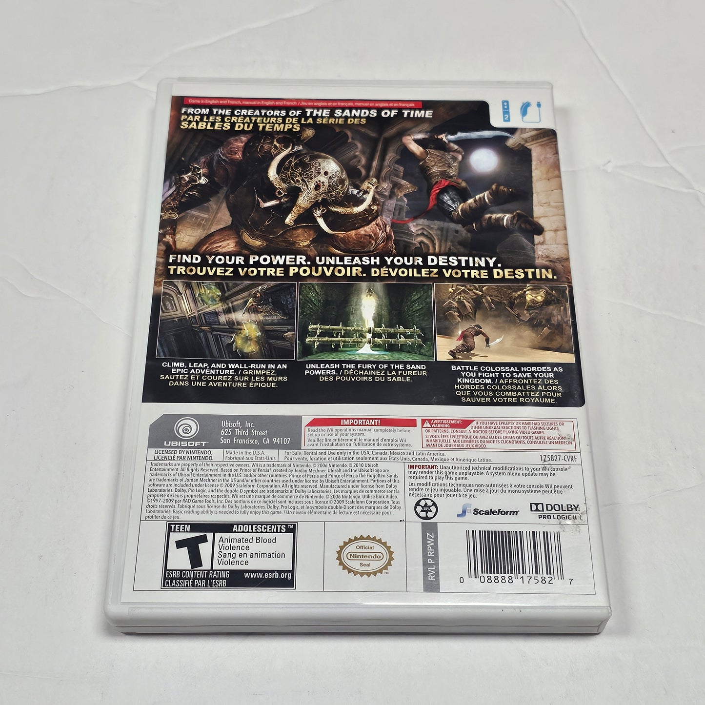 015: Prince of Persia: The Forgotten Sands - Wii