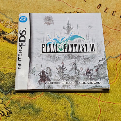 155: MANUAL Final Fantasy III - DS