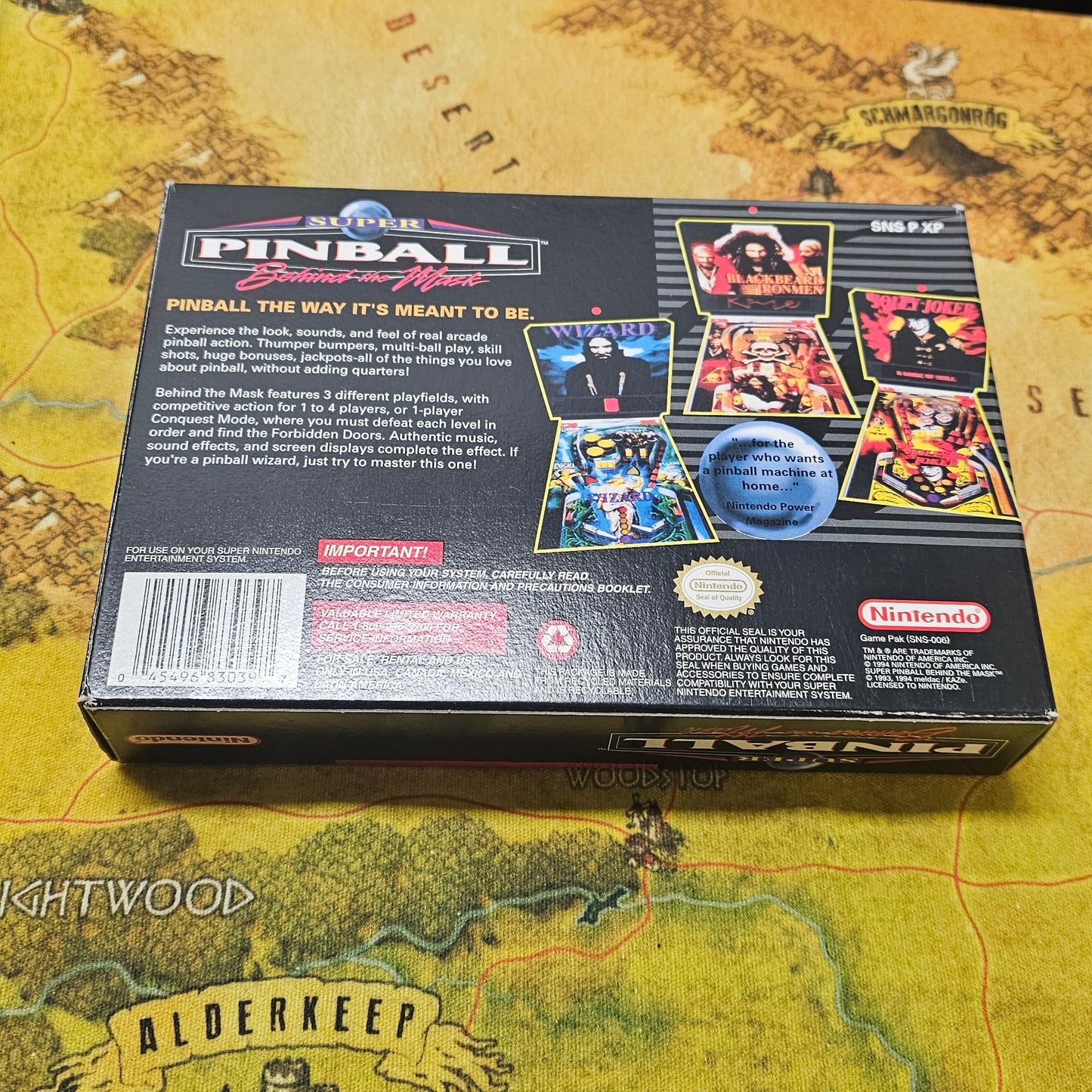 119: Super Pinball: Behind the Mask - SNES