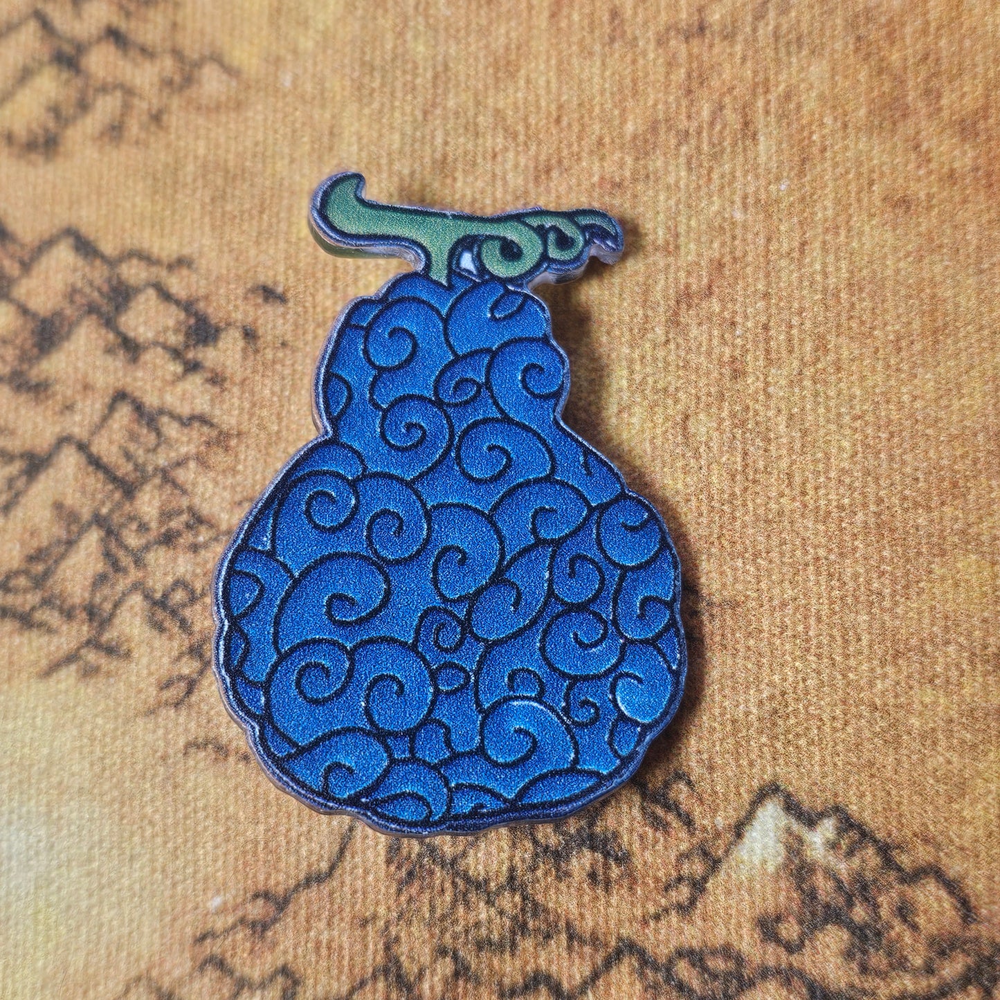 178: One Piece Blue Devil Fruit Acrylic Pin