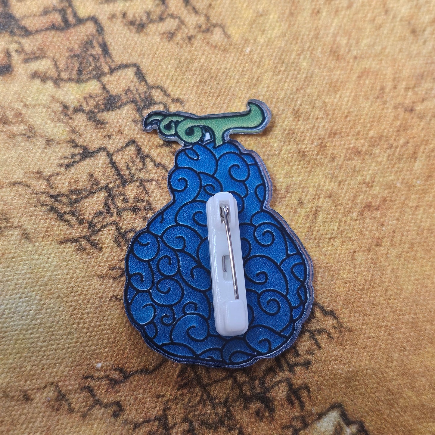 178: One Piece Blue Devil Fruit Acrylic Pin