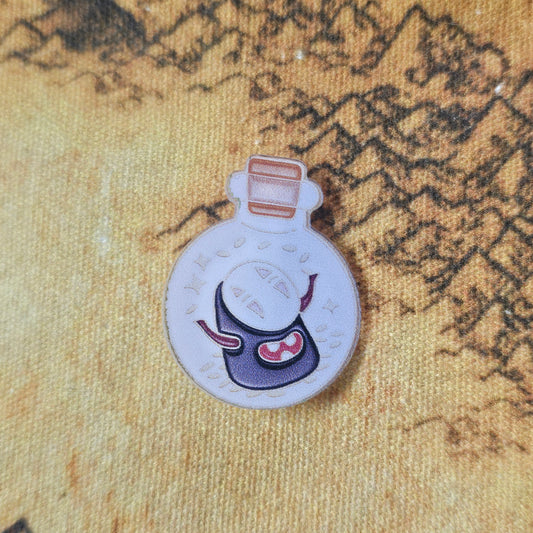 181: No Face Acrylic Pin