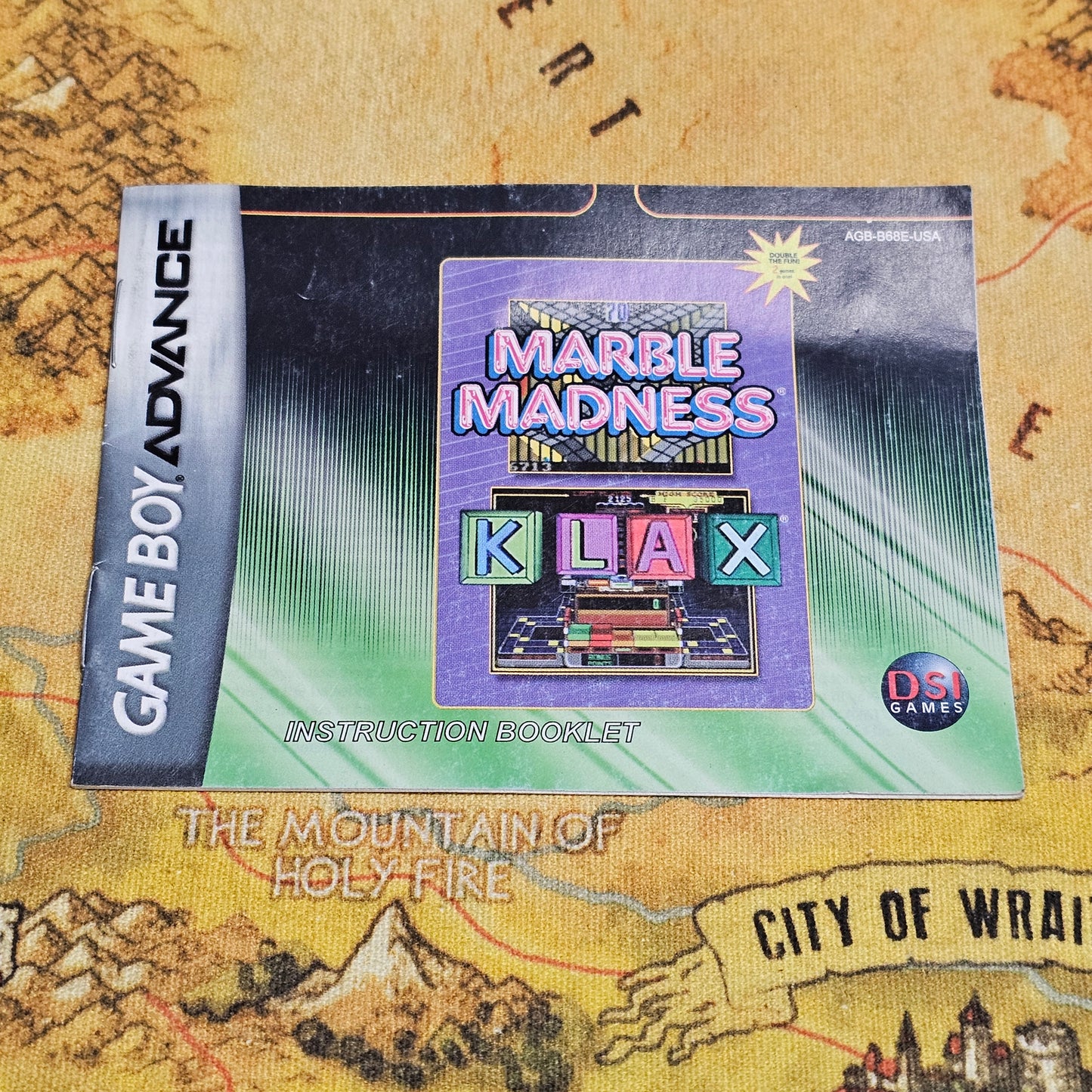 140: MANUAL Marble Madness / Klax - GBA