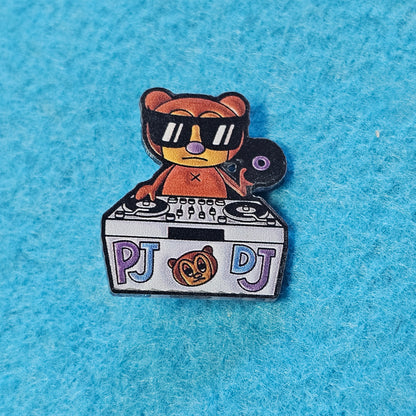 223: PJ DJ Acrylic Pin