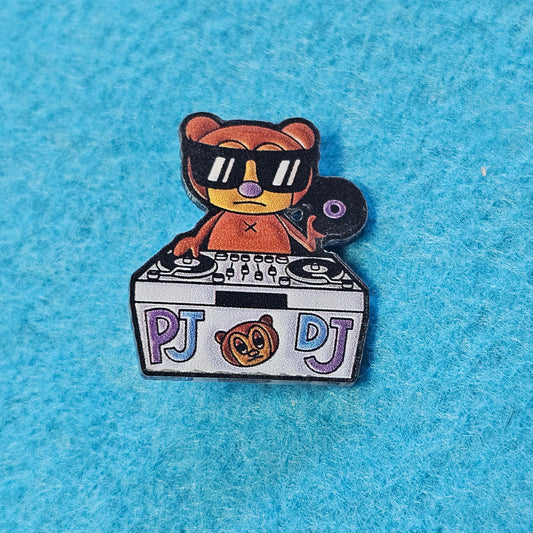 223: PJ DJ Acrylic Pin