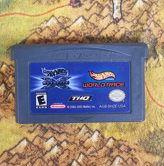 012: Hot Wheels: Velocity X / World Race Double Pack - GBA