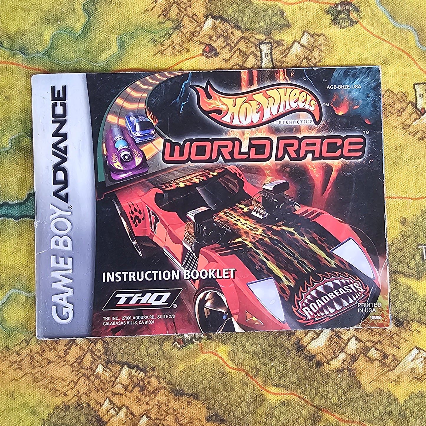 168: (MANUAL) Hot Wheels: World Race / Velocity X - GBA