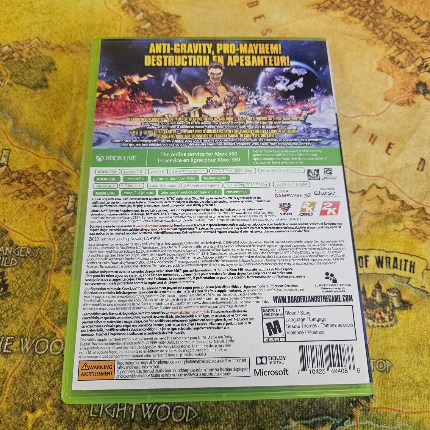 005: Borderlands The Pre-Sequel - XBox 360