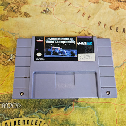 082: Nigel Mansell's World Championship Racing - SNES