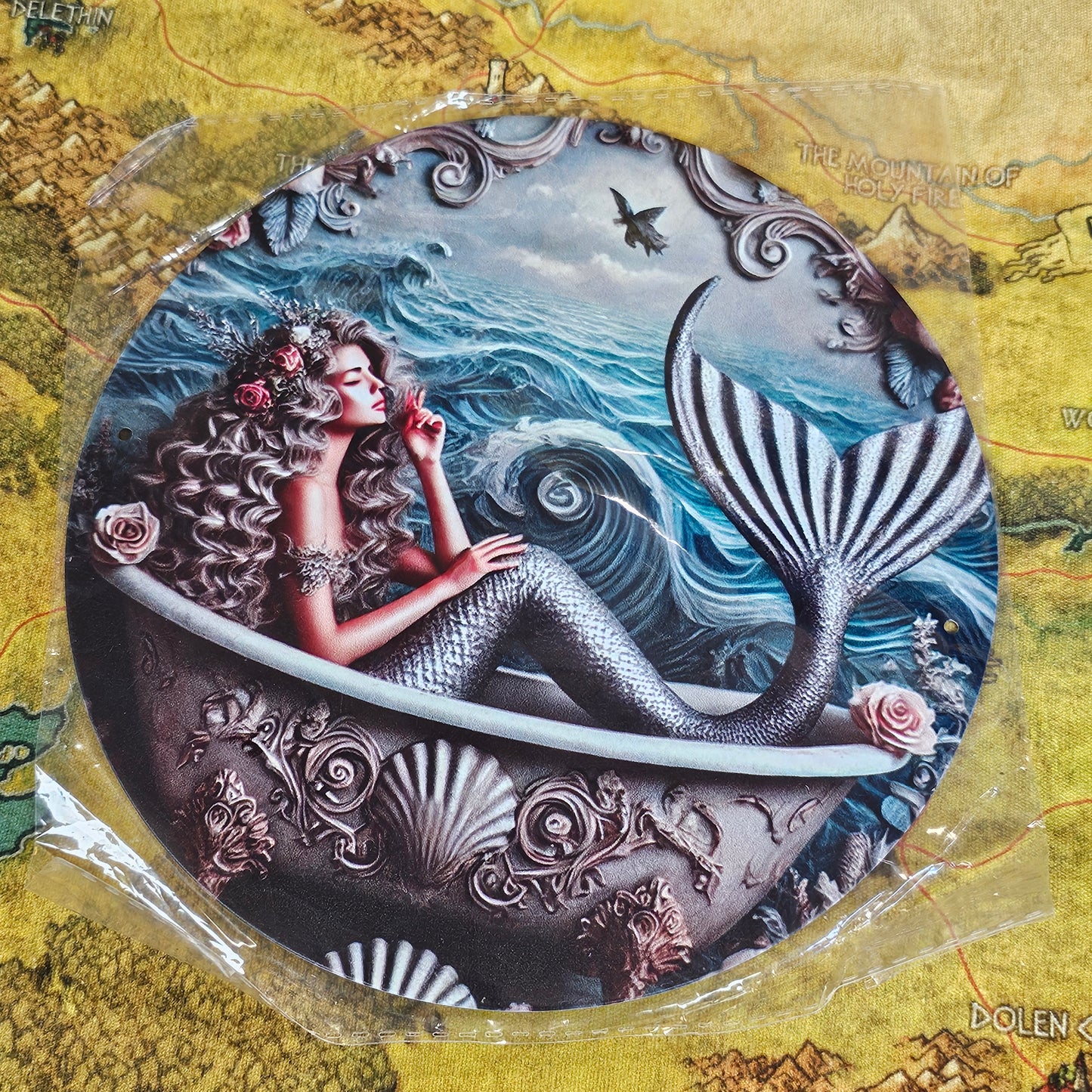 093: Mermaid Metal Sign