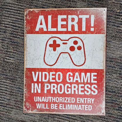 091: Metal Gaming Sign