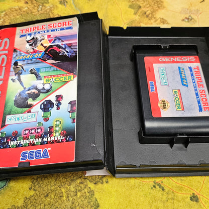 030: Triple Score: 3 Games in 1 - Sega Genesis