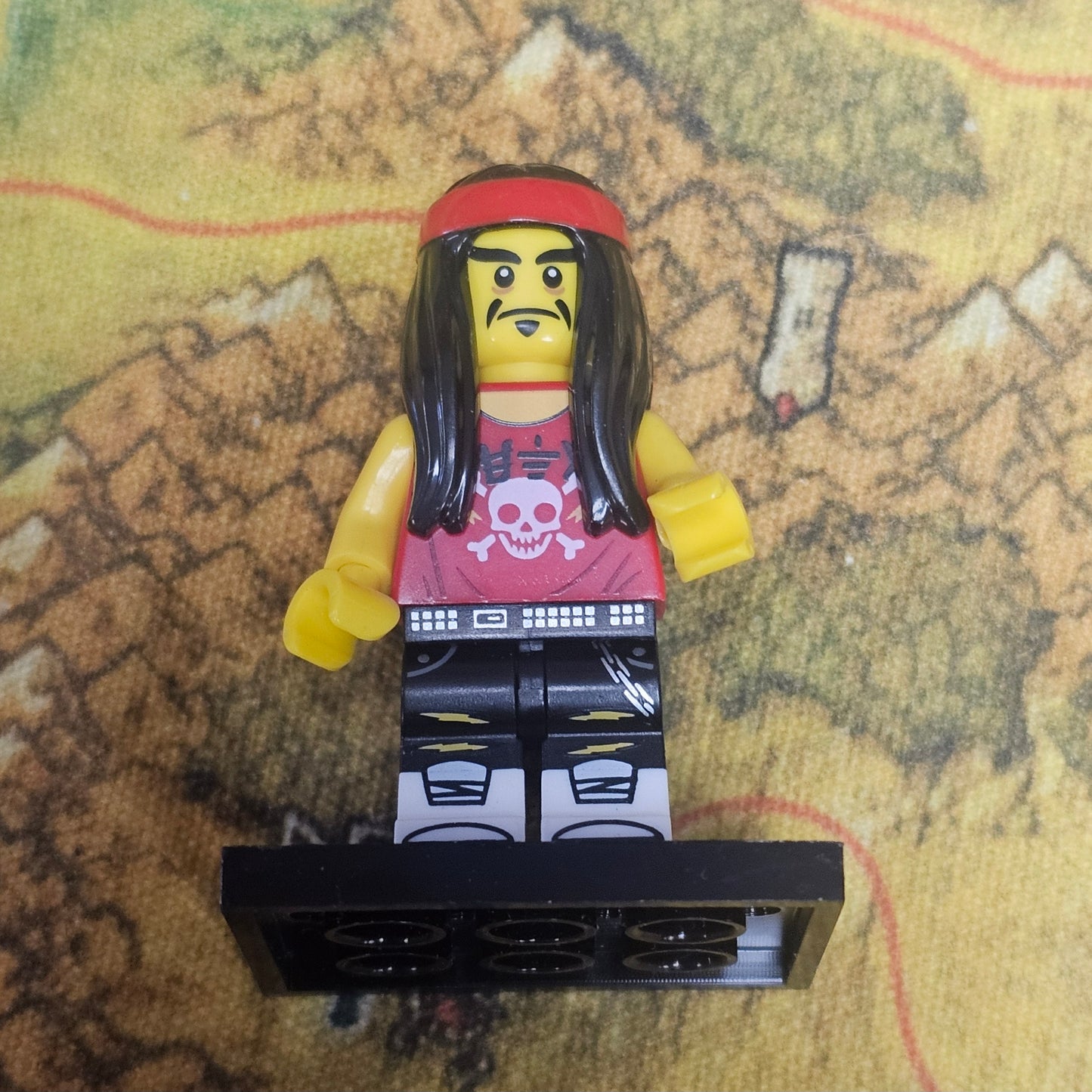 078: Guitarless Rocker Lego Minifig