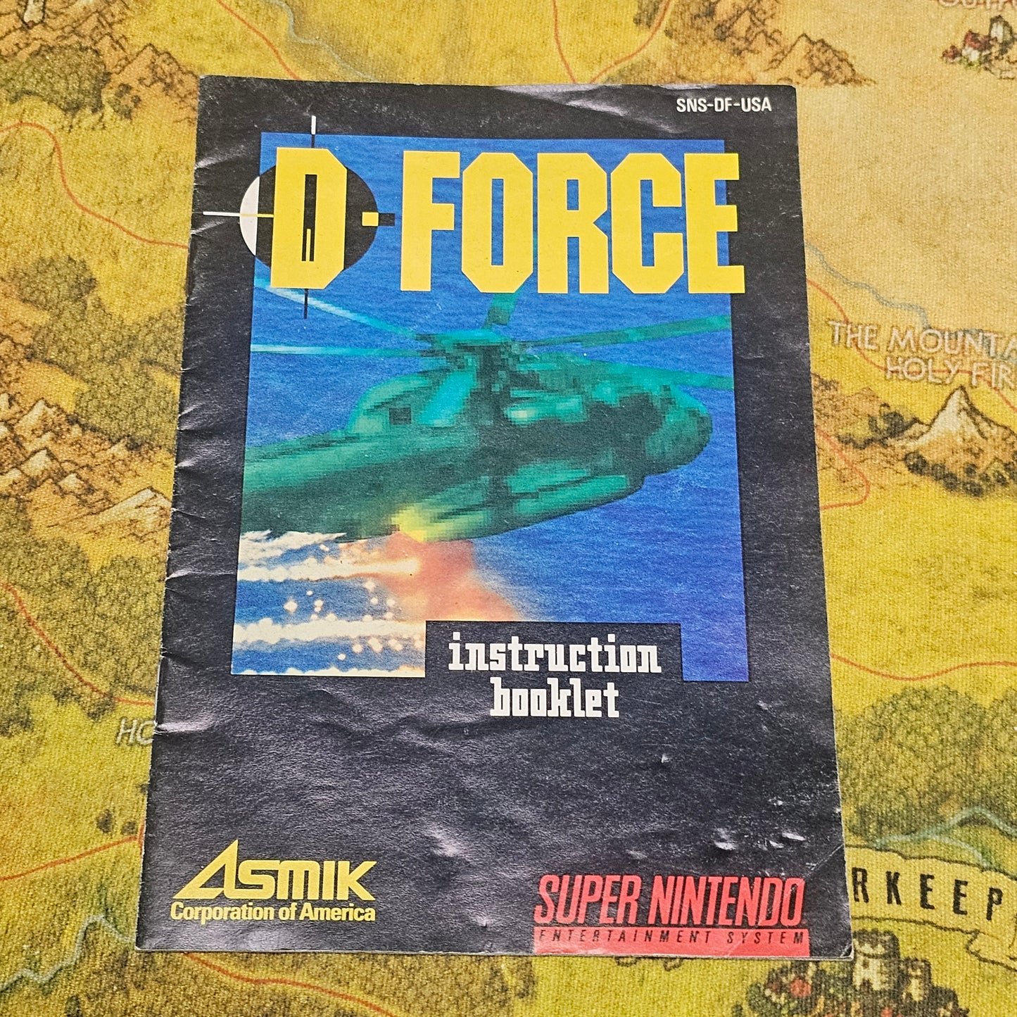 071: MANUAL: D-Force- SNES