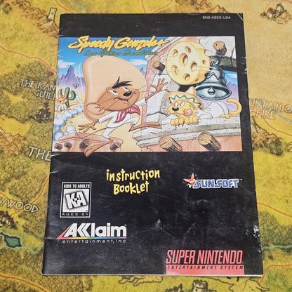 070: MANUAL: game Speedy Gonzales: Los Gatos Bandidos - SNES