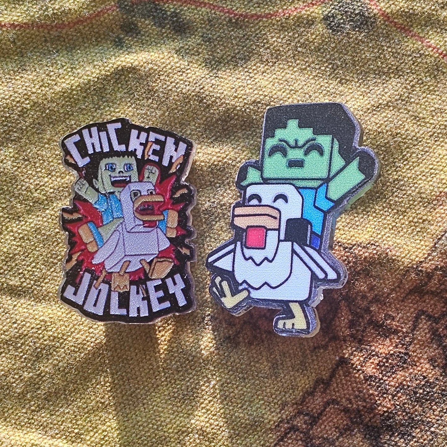 095: Acrylic Minecraft Pins